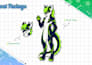 draw custom furry character sheet or reference sheet design furry style